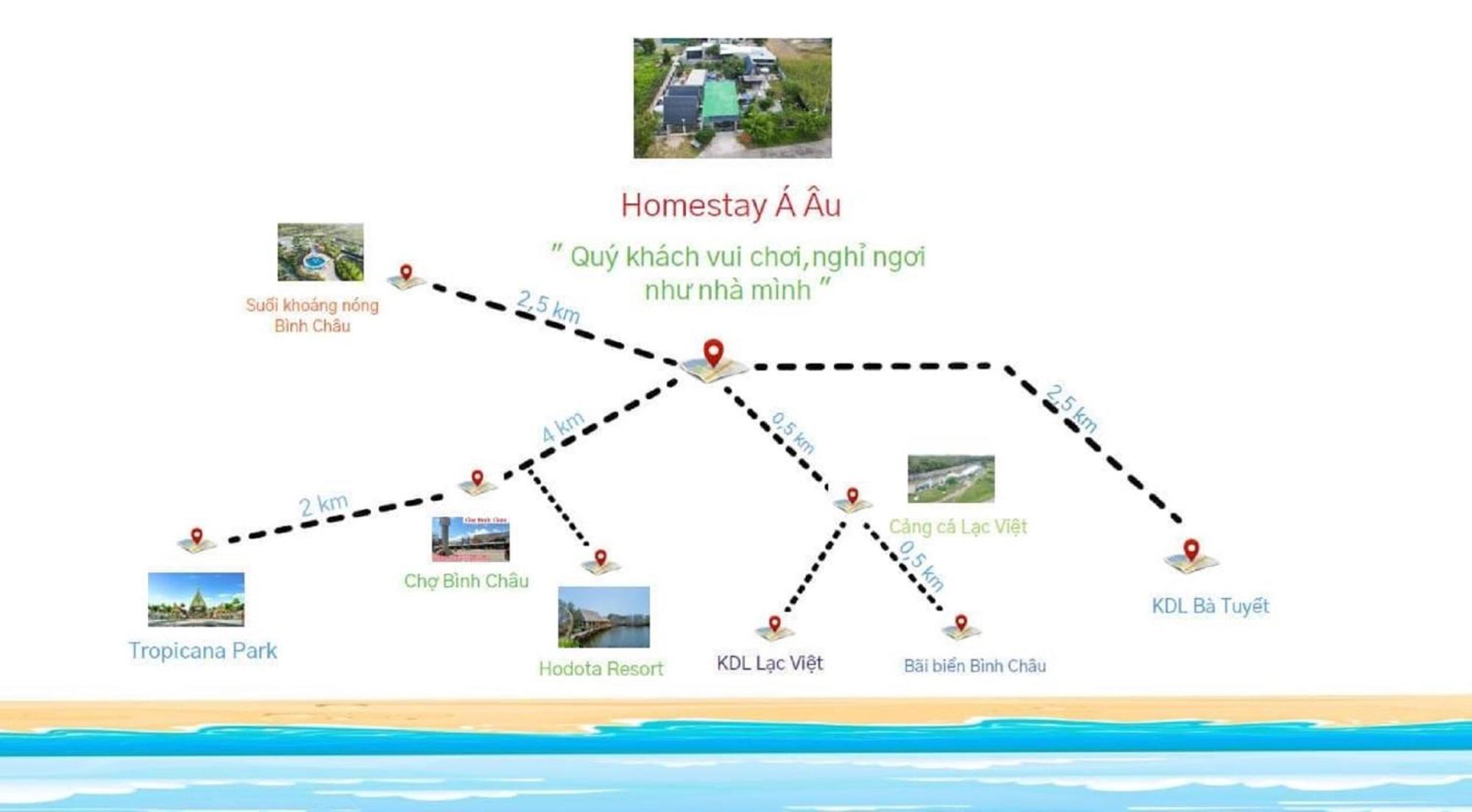 Homestay A Au Family Bình Châu Kültér fotó